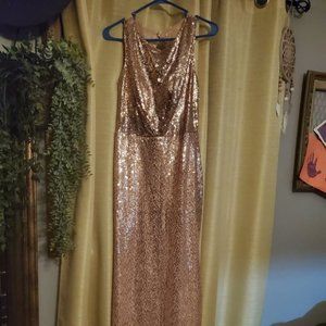 Women's Mermaid Long Dress with Sequins, size 8